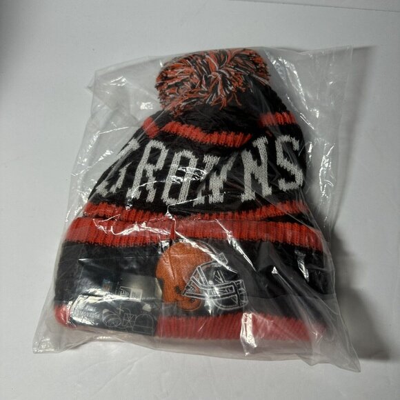 New Era Cleveland Browns NFL Winter Knit Hat Cap Beanie Fleece Lined NWT - Picture 3 of 9
